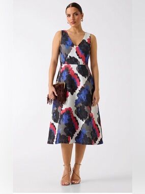 Warehouse Floral Print Dress - Size US 12